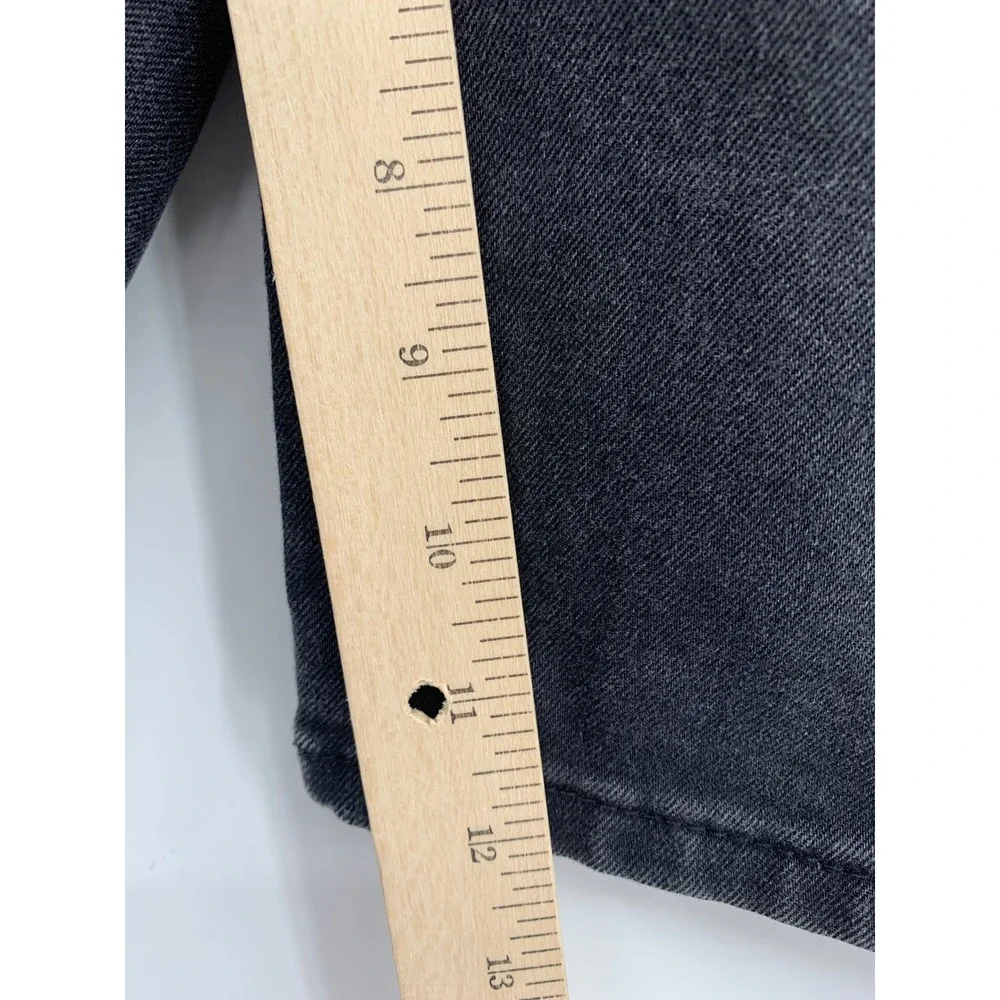 Levis 569 Shorts Mens 36 Black Loose Fit Stretch Denim Jorts 12